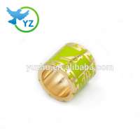 2020 NEW GRASS GREEN enamel gold plated Champion racing pigeon ring