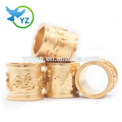 Golden Plated Pigeon Rings For 8mm Pigeon Ring gold-plated ring by Embossing process