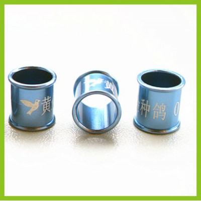 New Style Crimping Pigeon bands rings Blue Color Aluminium 8mm Tags For Sale