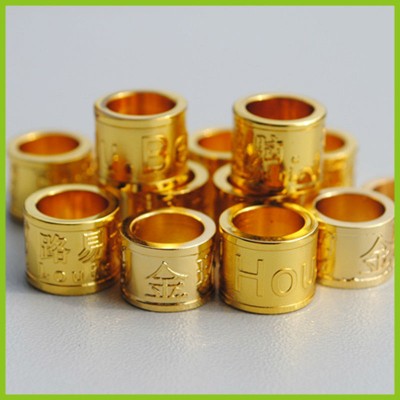 2015 Hot sale in Europe unique desgin golden-plated pigeon leg rings