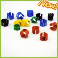 2014 New colorful plastic number rings small plastic rigs plastic poultry rings from 001-100